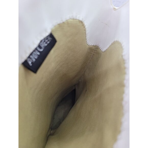 Ann Creek Western Cowboy Knee High Boots White Black High Stitch Contrast Sz 10 - Picture 7 of 8